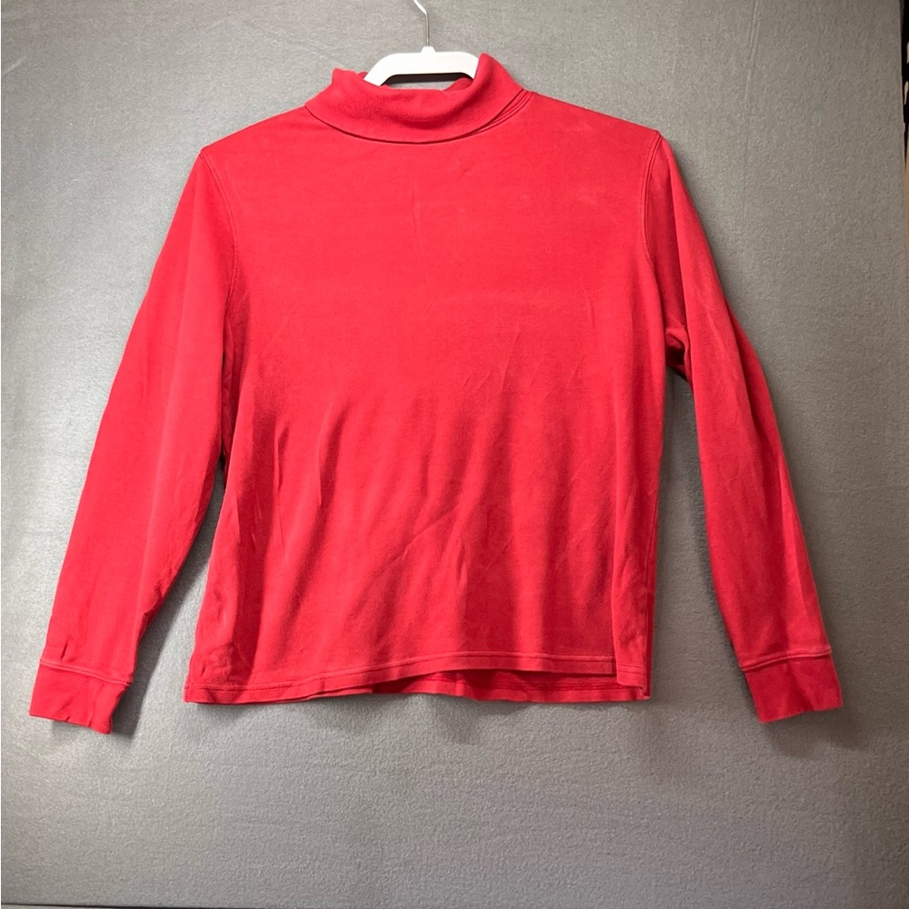 L.L. Bean Women's Red Turtleneck Sweater